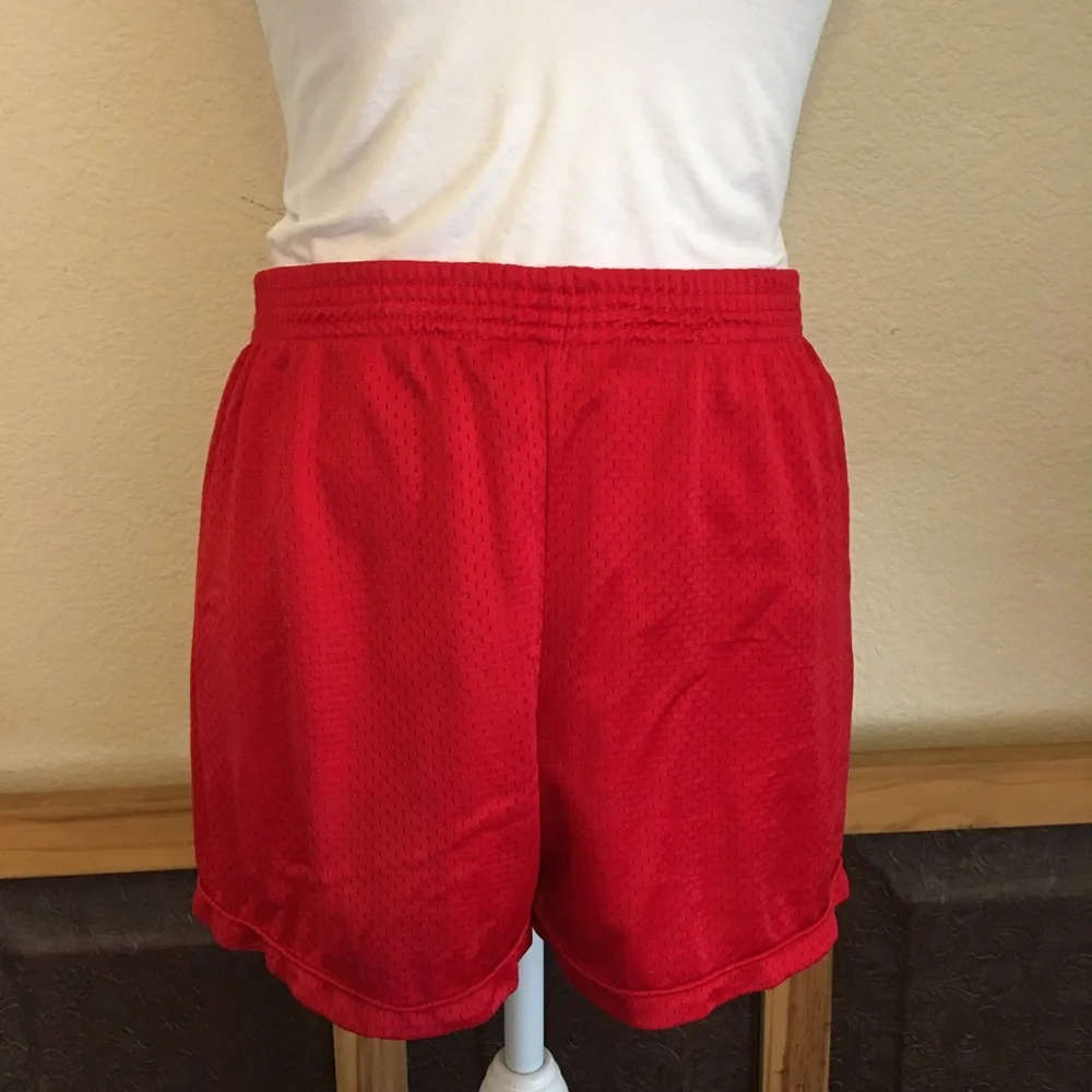 Athletic Works red mesh workout casual shorts